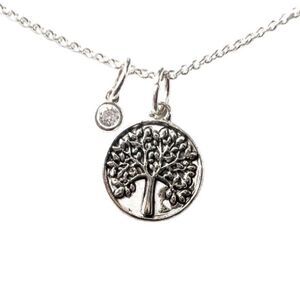 Silver Family Tree Necklace
